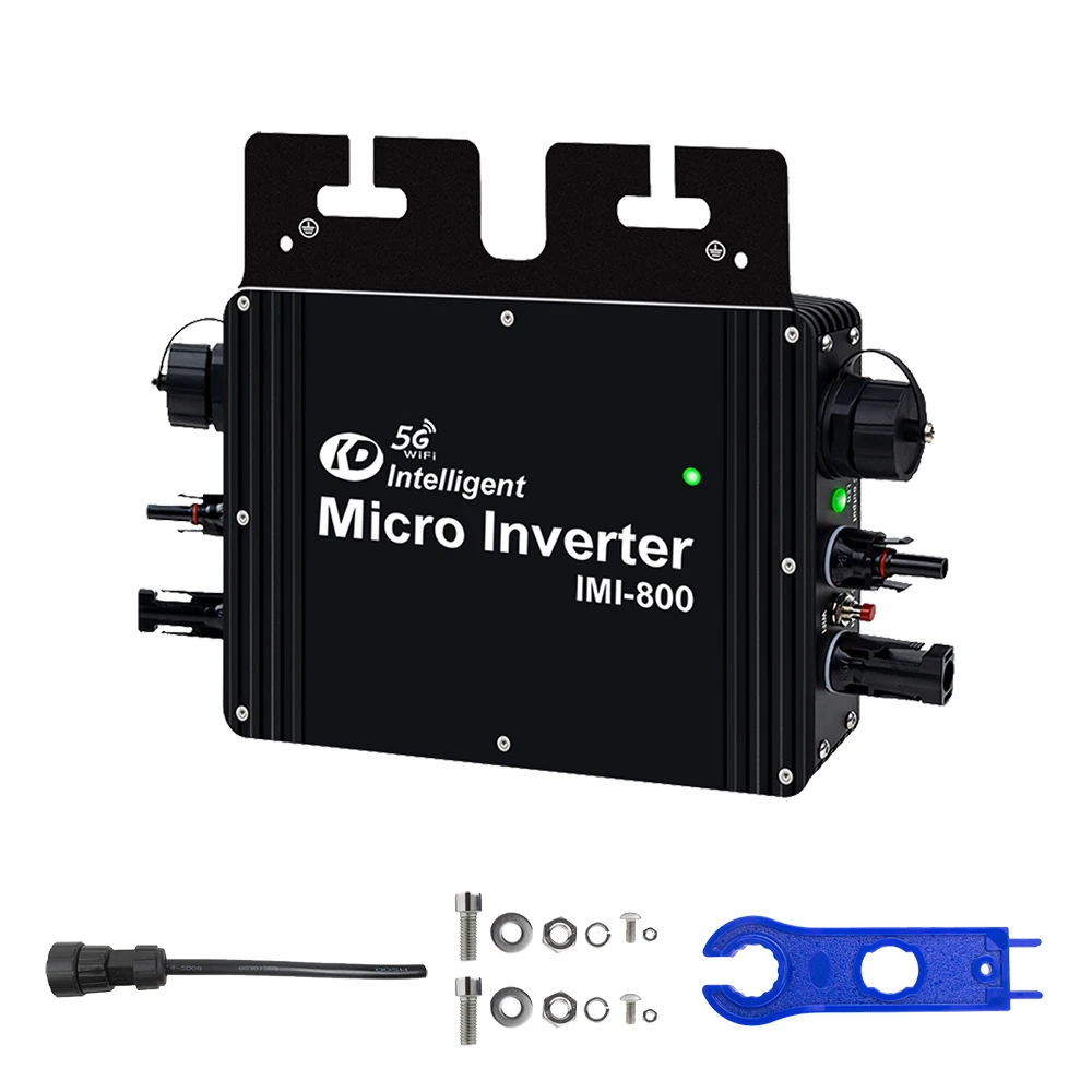 800W 80-270VAC 22-50VDC MPPT Solar Grid Connected Micro Inverter With WiFi Connection Function, Used for PV  Generation System