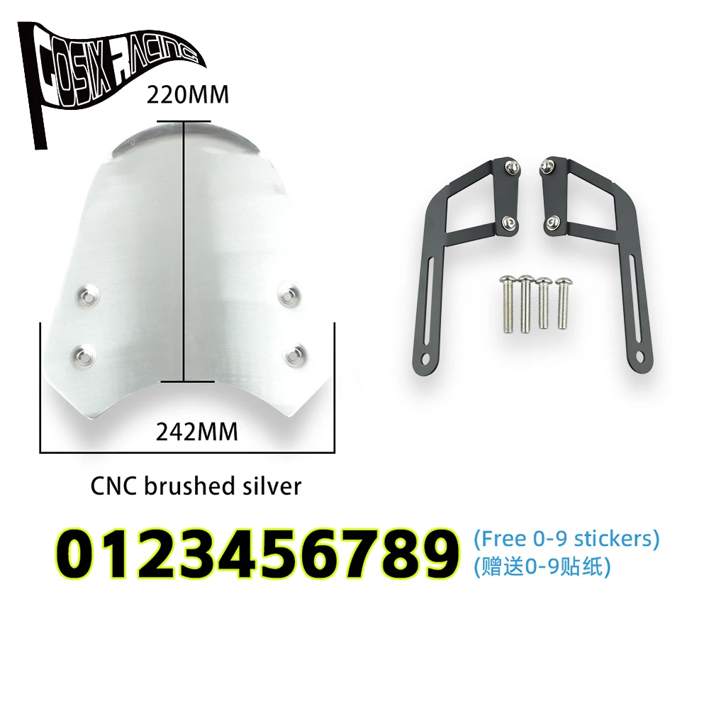 Fit For Scrambler 400X Speed 400 2023 -2025 Speed T4 2024-2025 Motorcycle Windshield Windscreen Wind Deflector