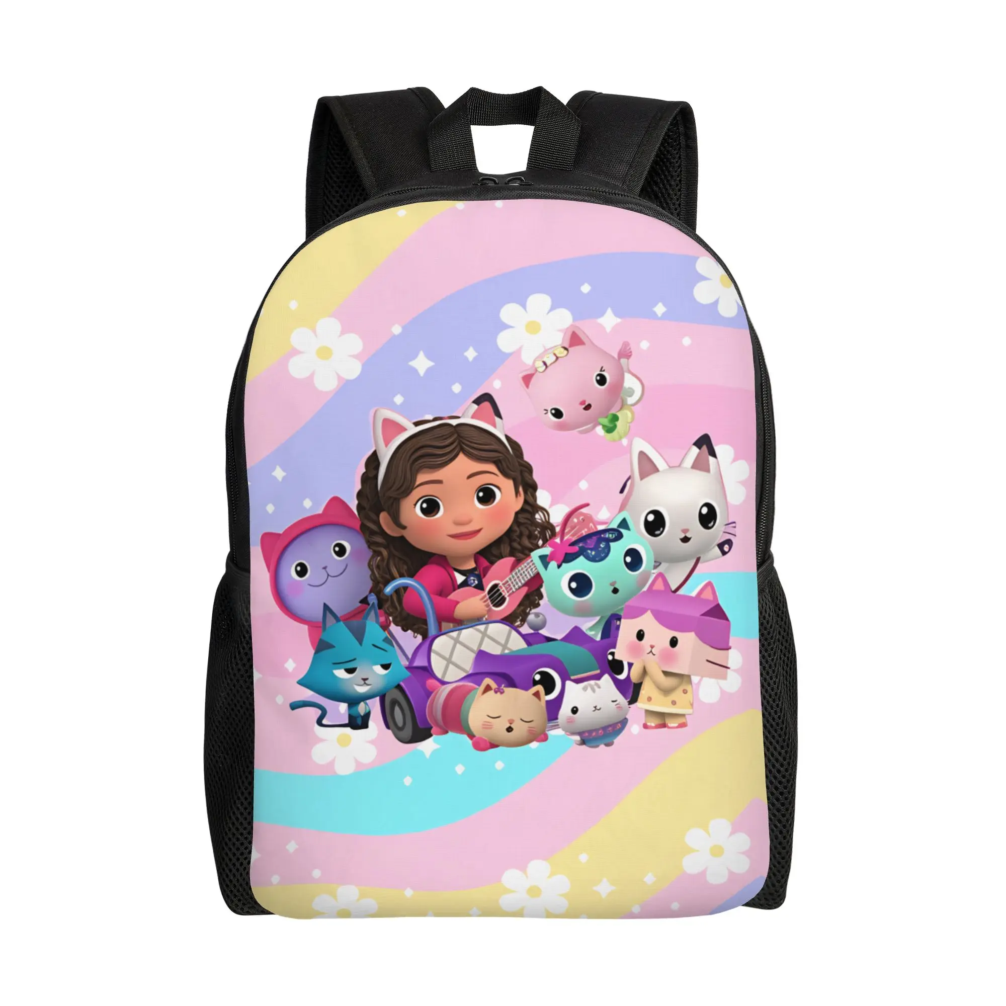 

Custom 3D Print Cartoon Gabbys Dollhouse Backpack Outdoor Backpacks Female Novelty School Bags Custom Big Rucksack