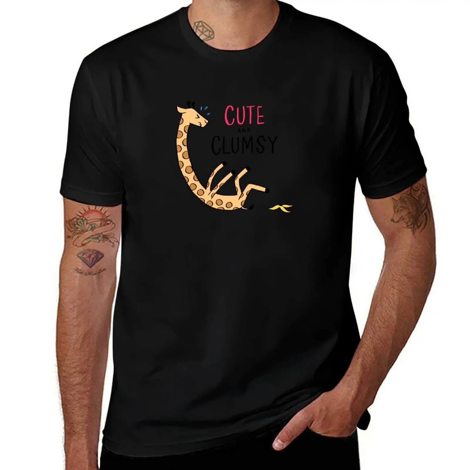 Cute and Clumsy T-Shirt Daily Casual Short Sleeve Tee Shirt