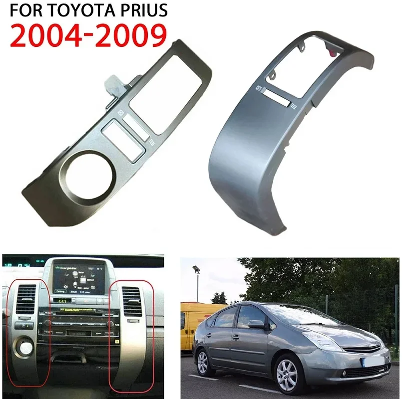 

Replace For Toyota Prius 2004 -2009 Plastik Perak + 3 Electrical Equipment 2 Buah A/C Dash Ventilasi Udara Trim Air Vent Trim