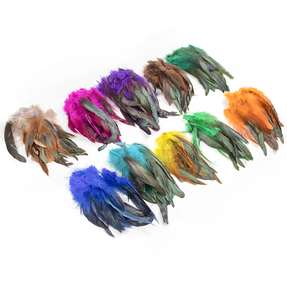 12-18cm/5-7inch Natural Cock Rooster Feather for Party Craft Jewelry Manking Chicken Pheasant feathers Wholesale 50 PCS