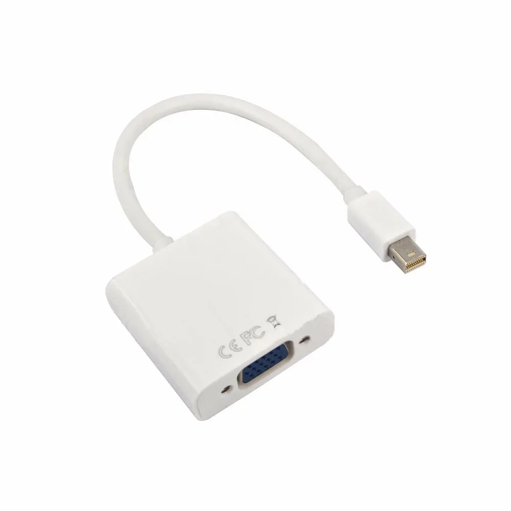 ミニ DP から VGA アダプタケーブルミニ Displayport Thunderbolt から VGA D-Sub コンバータ 1080P ケーブル Macbook Pro Air iMac Mac Mini