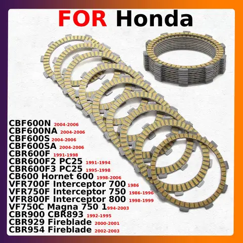 Комплект сцепления для мотоцикла Honda CBR900, CBR893, CBR929, CBR954, Fireblade 1992, 1993, 1994, 1995, 2000-2001, 2002-2003, аксессуары