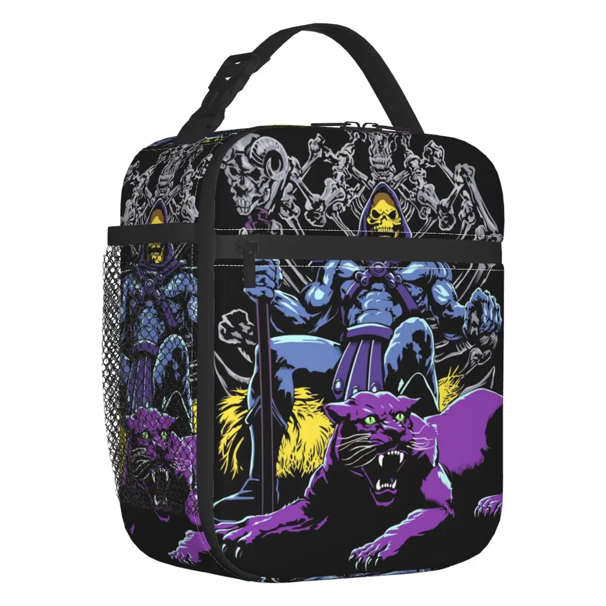 

He Man Skeletor Thermal Insulated Lunch Bag Masters Of The Universe Resuable Lunch Tote for Work School Travel Storage Food Box