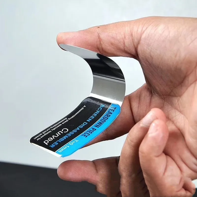 1-10 piezas de espátula ultra delgada para pantalla curva LCD, tarjeta de apertura y palanca, desmontaje de acero inoxidable, herramientas de reparación de teléfonos móviles 2