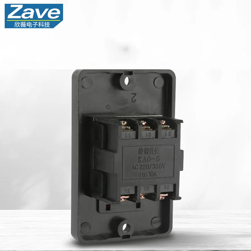 Interrupteur de commande étanche KAO-5H/5M (modèle alternatif : KA0-5M/H), bouton de presse pour perceuse 220/380V 10A (LC3-10)