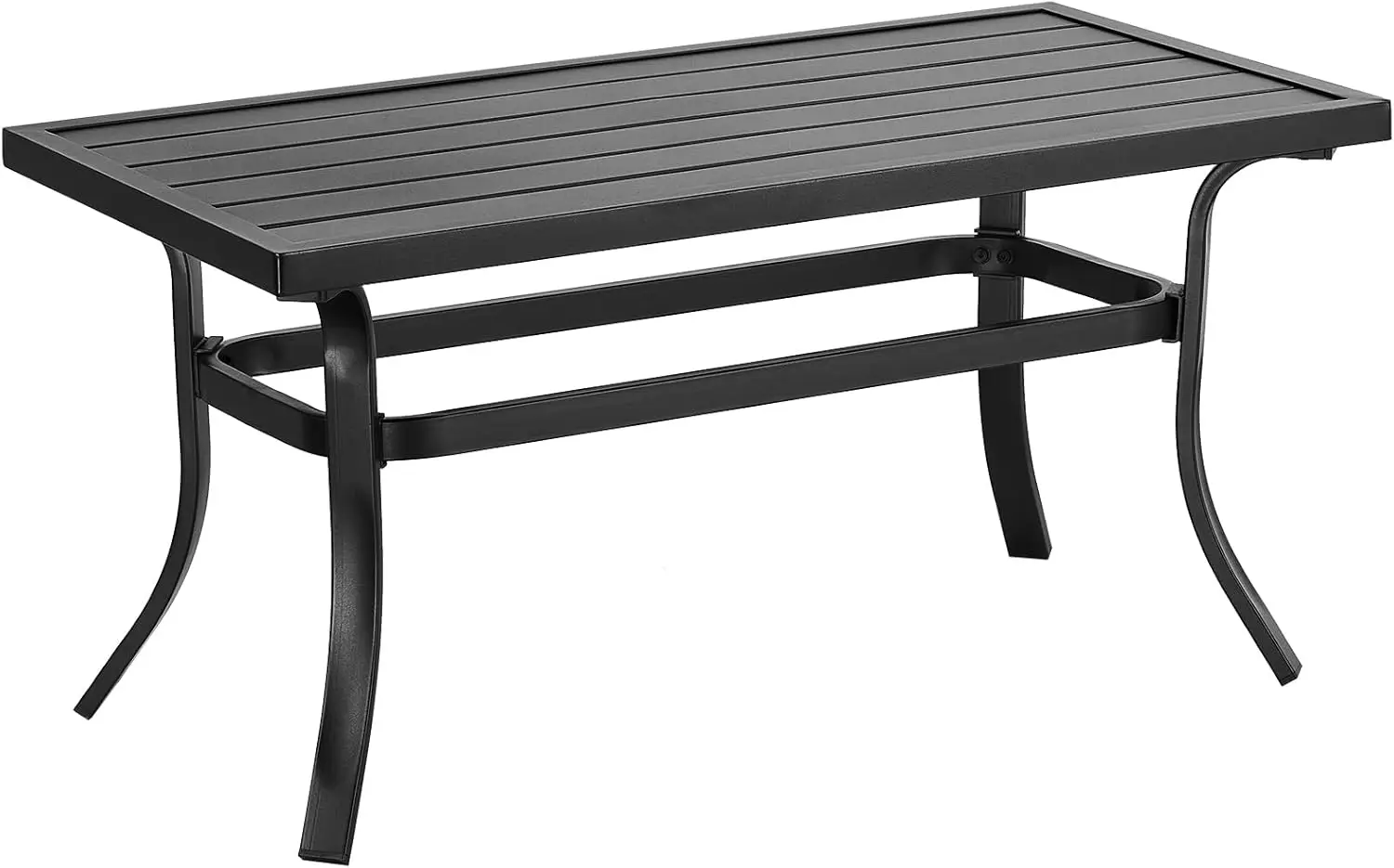 

Маленький металлический уличный кофейный столик, стальные кофейные столики для патио, улицы, сада, балкона, заднего двора и гостиной, прямоугольный