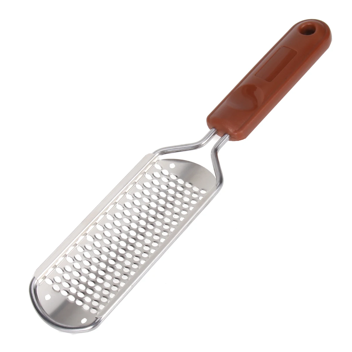 

Stainless Steel Double Sided Callus Remover Foot Scrub Dead Skin Exfoliating Tool For Men Women Durable Wall Hole Design Easy