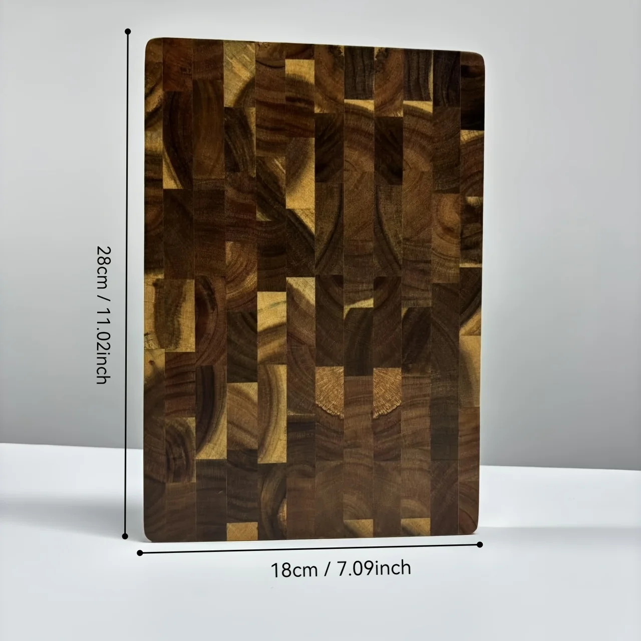 قطعة واحدة من ألواح الخشب الكبيرة - لوح تقطيع الحبوب الخشبية شديدة التحمل، أوراق كبيرة من خشب شجرة الكاميليا للحوم والجبن والخضروات والخبز #6