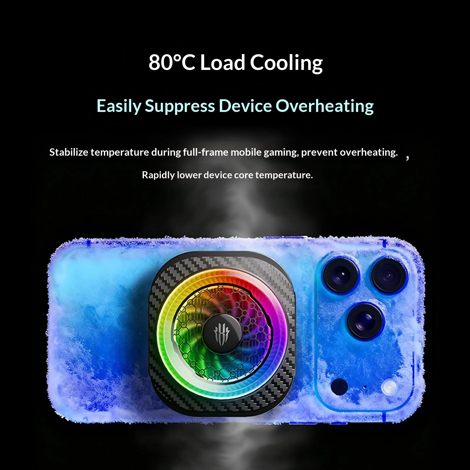 RedMagic 8Pro Magnetic Back Clip Phone Cooler Cooling Magnetic Attraction For Phone Gaming Live Streaming Accessories Gamer Gift view 4