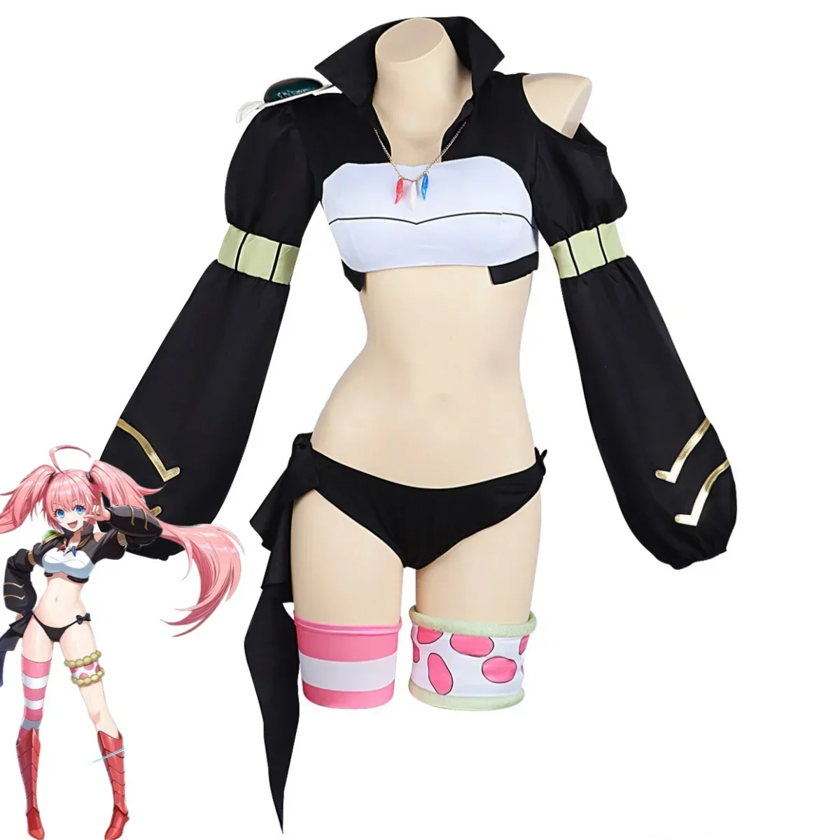 ผมได้กลับชาติมาเกิดเป็นชุดคอสเพลย์ผู้หญิงสีดำเสื้อโค้ทสั้นสีดำน่ารักสำหรับผู้หญิงชุดสูทปาร์ตี้สุดเซ็กซี่