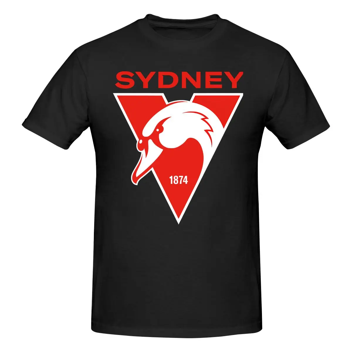 

Мужская футболка с принтом Funny Sydney The Bloods Swans Haughty Swannies-Logo, футболка унисекс