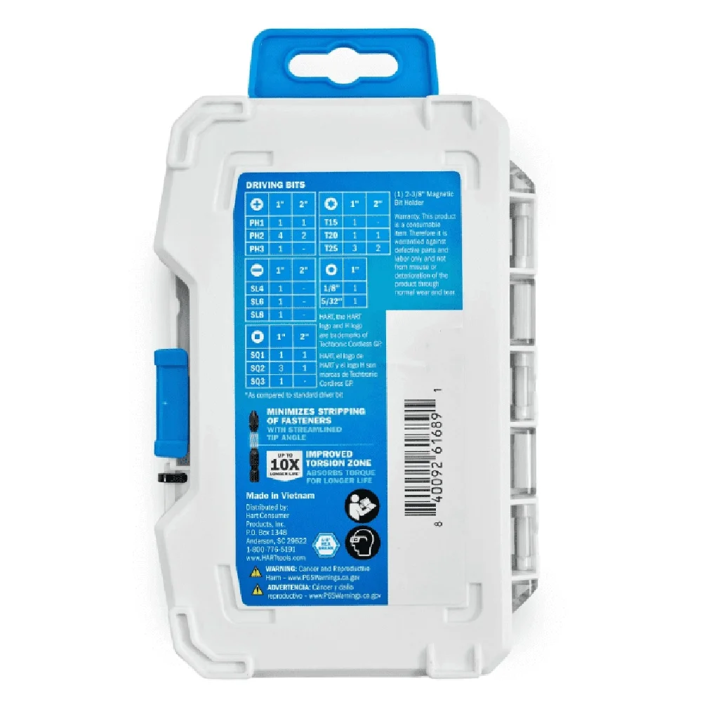 30피스 임팩트 드라이버 비트 세트 자석 홀더 보관 케이스 회전 벨트 클립 고정밀 다목적 중장비 도구