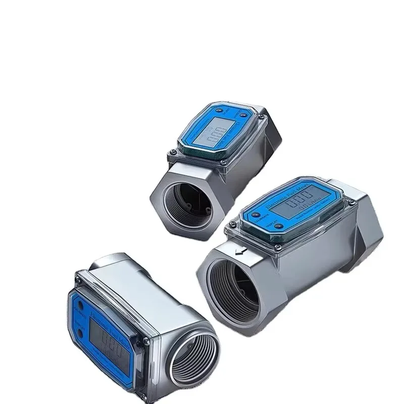 2-дюймовый интеллектуальный турбинный расходомер из нержавеющей стали, расходомер топлива с ЖК-дисплеем, расходомер топлива, цифровой расходомер BSPT