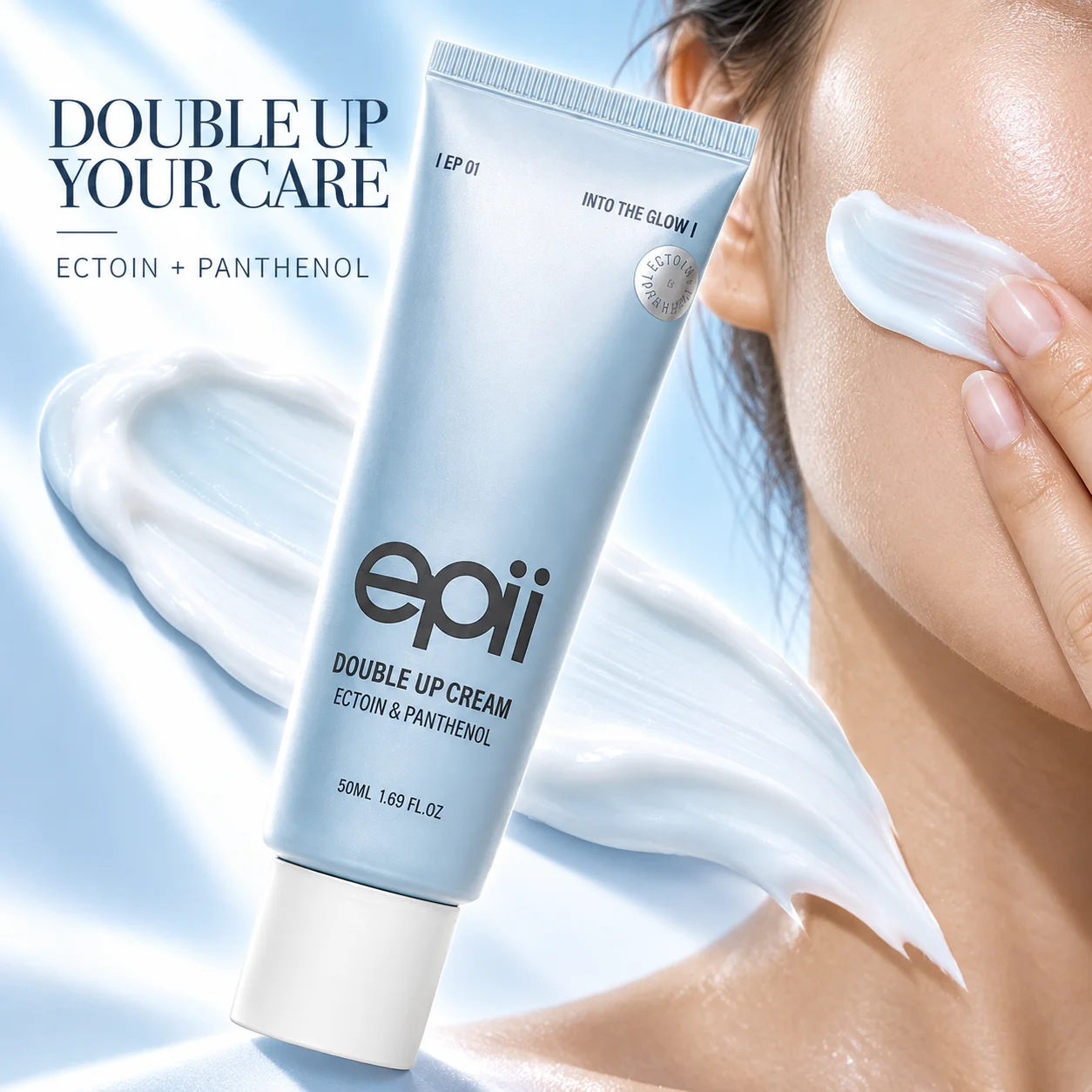 Epii Double Up Cream 50ml Deeply Moisturizing & Soothing Hydrating Nourishing Cream For Calming Skin Daily Korean Skin Care