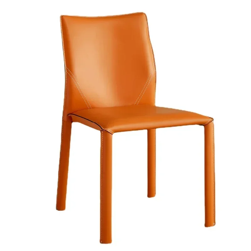 Chaise Salle A Manger-Silla naranja de estilo italiano, silla de peluquería y pedicura, muebles de cocina para ocio y playa