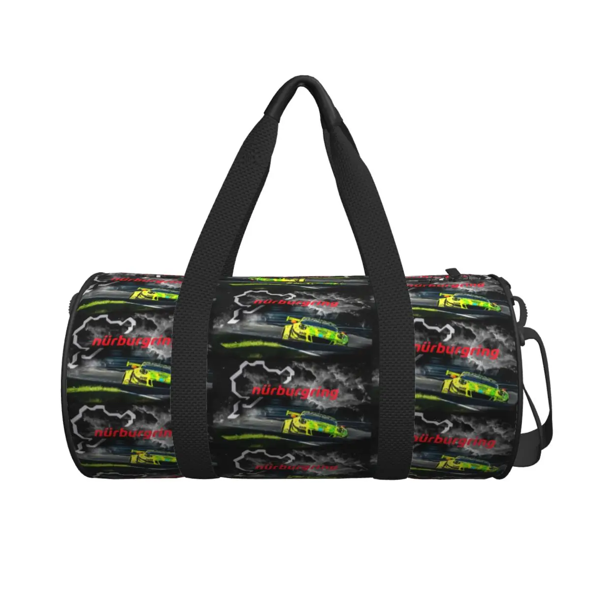 

Nurburgring Print Large Duffle Gym Bag Waterproof Duffle Travel Bags Handbags Fitness bag