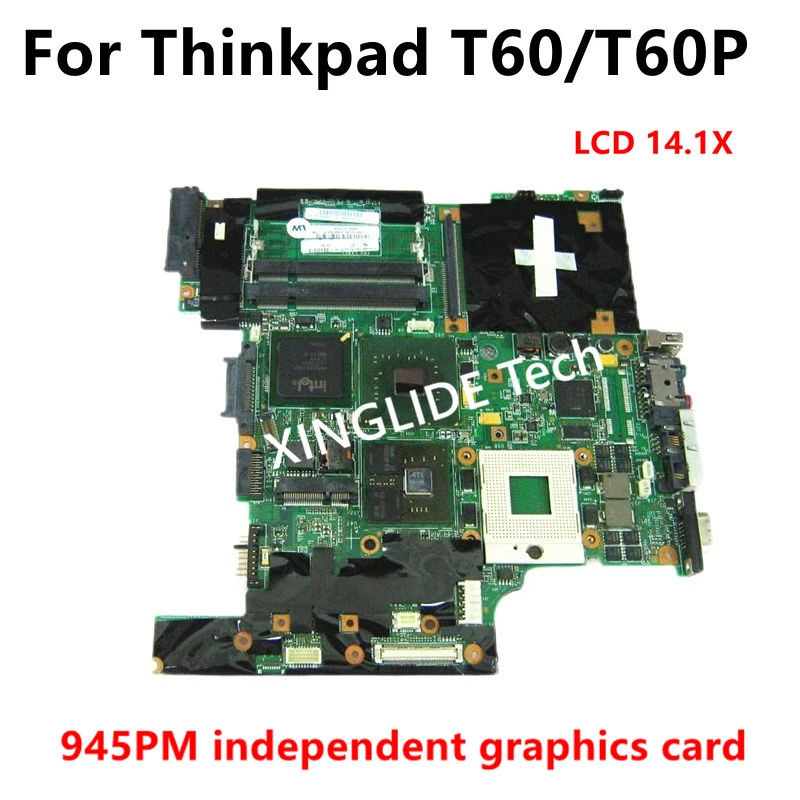 لوحة الأم الأصلية لجهاز ThinkPad T60 من Lenovo مع كرت شاشة منفصل X1300 – تقييم شامل ودليل عملي للإصلاح