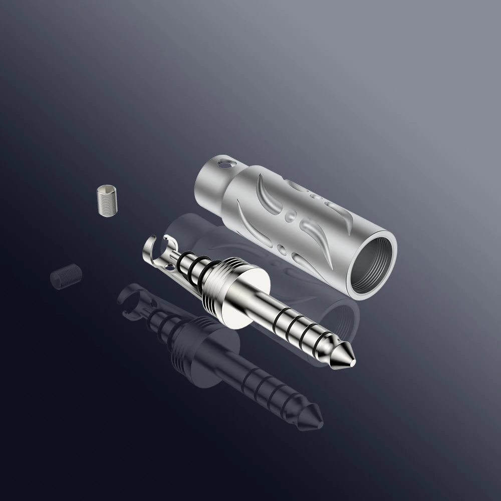 مقبس سماعة رأس مطلي بالروديوم الذهبي من Viborg ، قابس صوت ذكور متوازن ، موصل HiFi ، محول سماعة الرأس ، من من من Viborg ، VH303R ، G