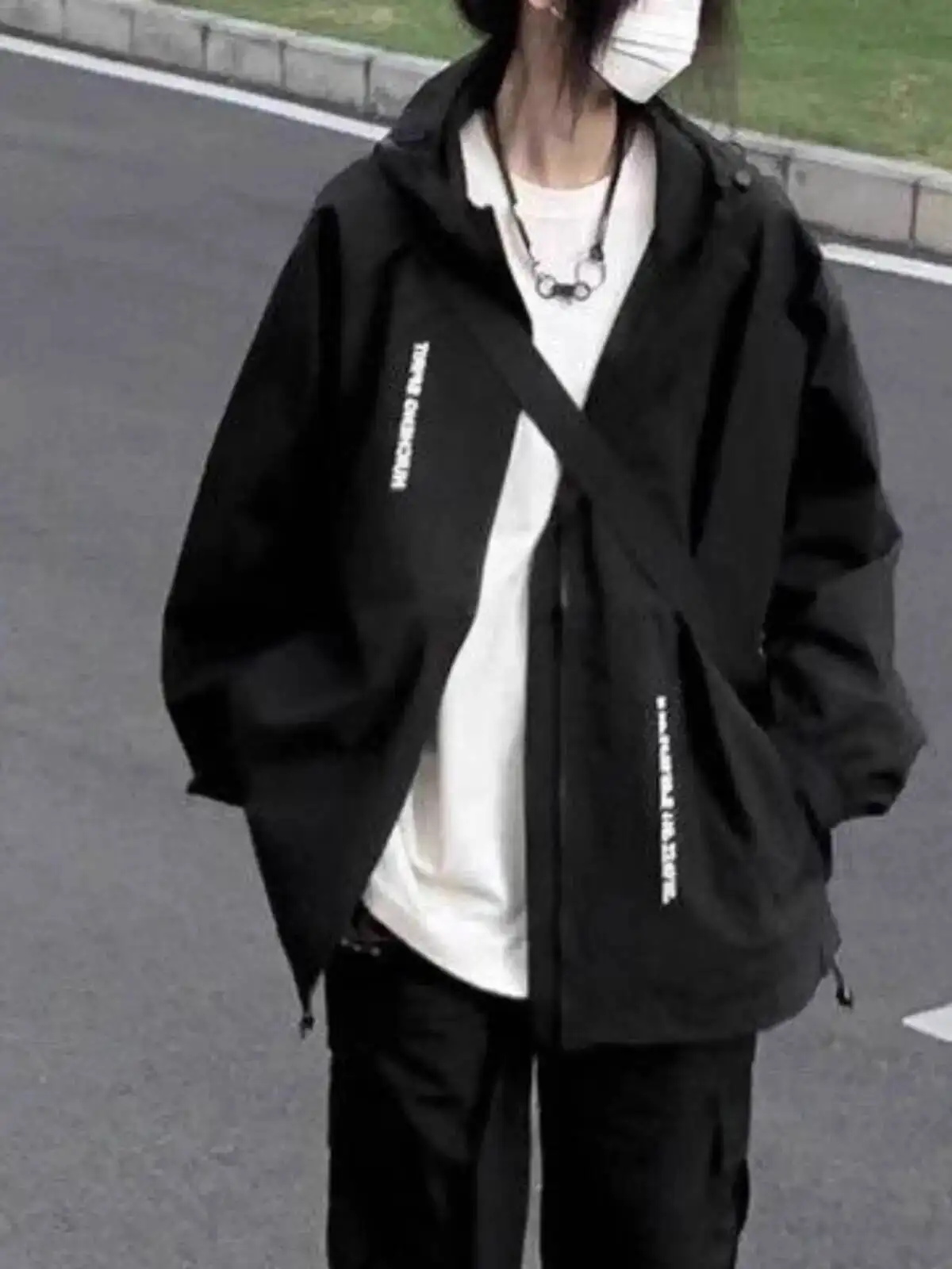 

Women Jacket Sweatshirts Loose New Drawstring Hooded Female Jacket BF Style Woman Sports Coat Spring Autumn 2025