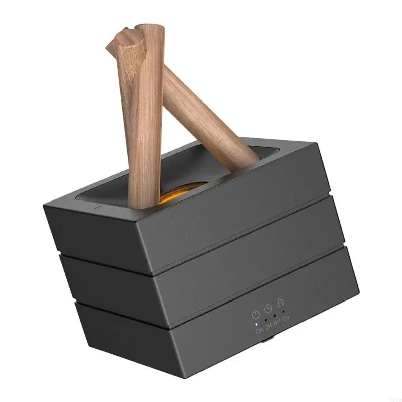 7 ملونة ضوء اللهب الناشر الناشر مرطب هواء الهواء مرطب لغرفة نوم المنزل N58D