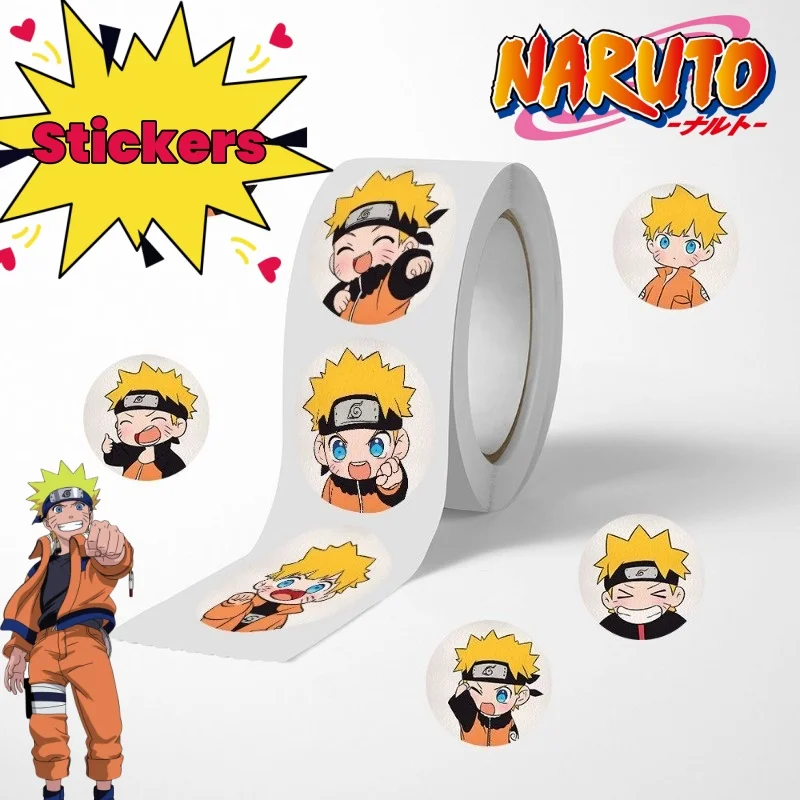 Naruto Uzumaki Naruto lindo personaje de Anime Kawaii mercancía DIY pegatinas decorativas personalidad creativa pegatinas de sello de dibujos animados