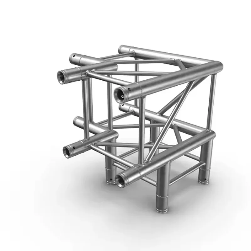 【Popular】1.64' Rounded 3 Way 90 Degree Corner Spigot Truss Aluminum 3 Way Corner For F 34 Truss System 2