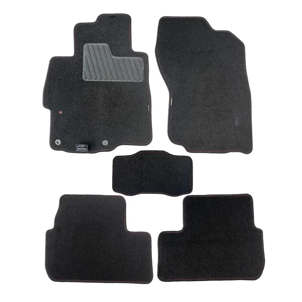 

5 Pieces Foot Mats for Lancer Foot Mat Ralliart for EVO 10 Tensile Art Foot Mat for Carpet Mat Full Kit Accessories