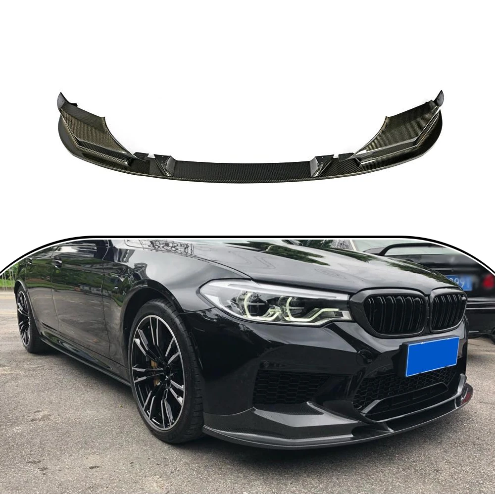 

Передний бампер из углеродного волокна, спойлер-сплиттер для BMW 5 серии F90 M5 2018 2019