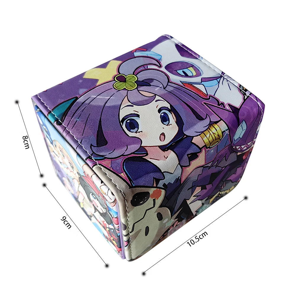 Anime Cards Deck Box Acerola Board Game TCG Cards Storage Box Hold 100+ Cards Protector Bag for MTG/PKM/YGO/Trading Cards