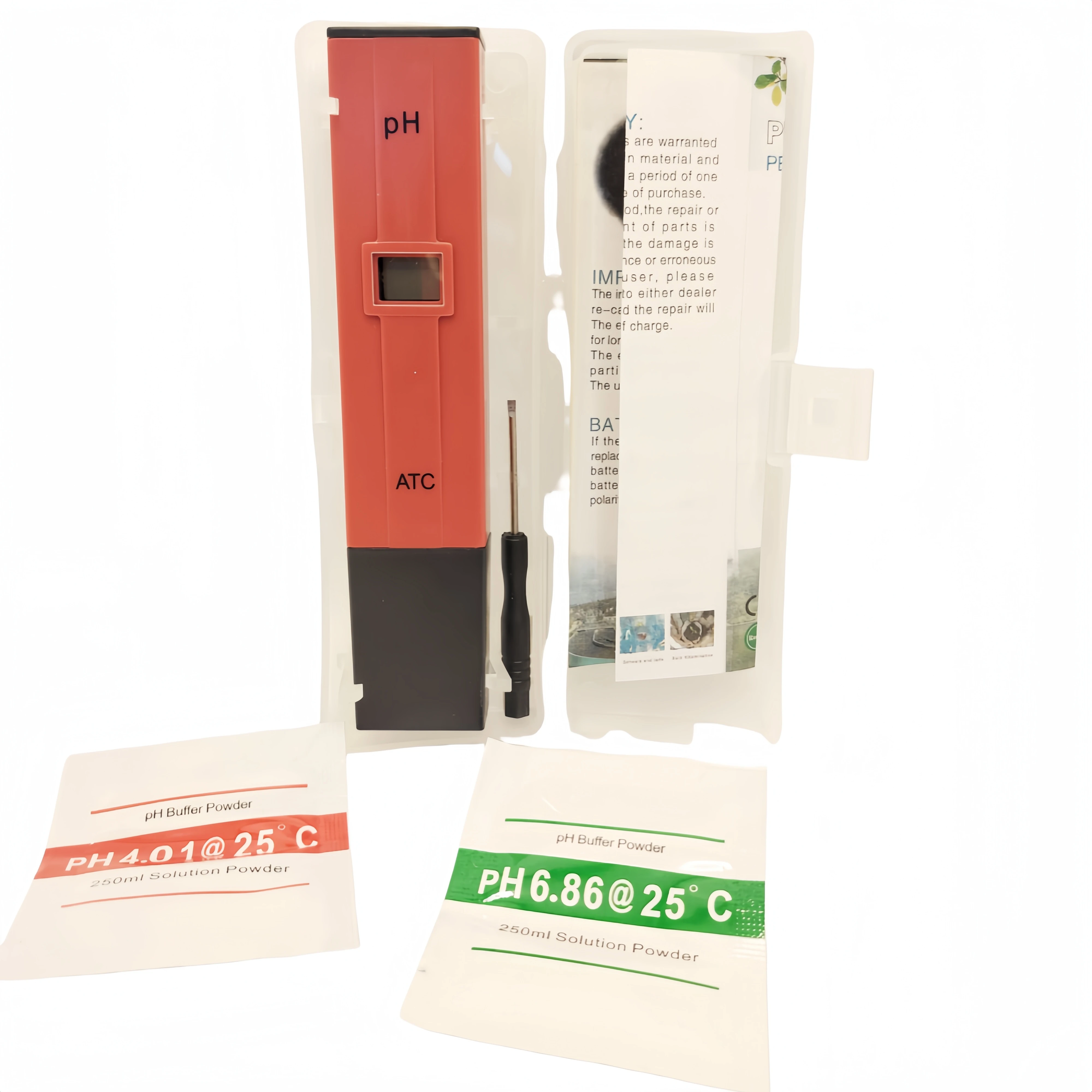 

Aquarium ATC PH Meter Handheld Digital Display PH Value Water Quality Analysis 0.00-14.00pH Portable pH Tester Pen