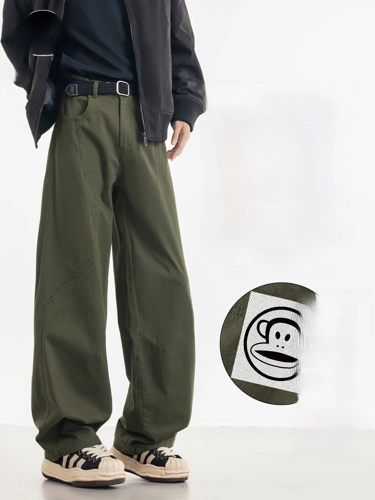 

Мужские повседневные брюки Paul Frank из утолщенного термохлопка с начесом, из чистого хлопка