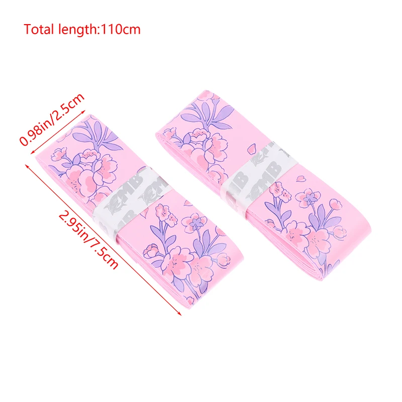 2Pcs Sakura Badminton Overgrip Anti-Slip Latex Cushioning Grip Tape For Tennis Badminton Squash Racket Antivibrador Grip