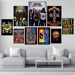 Rock Band Guns N Roses Poster Prints Wall Painting Bedroom Living Room Decoration Office Small