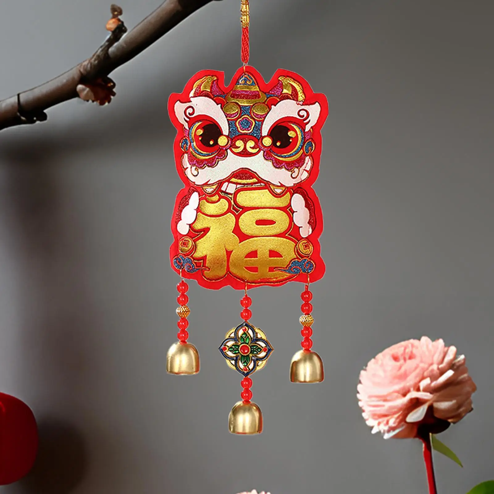 

2025 Chinese New Year Ornament Decorative Lunar Spring Festival Hanging Pendant for Restaurant Bedroom Tree Festival Living Room