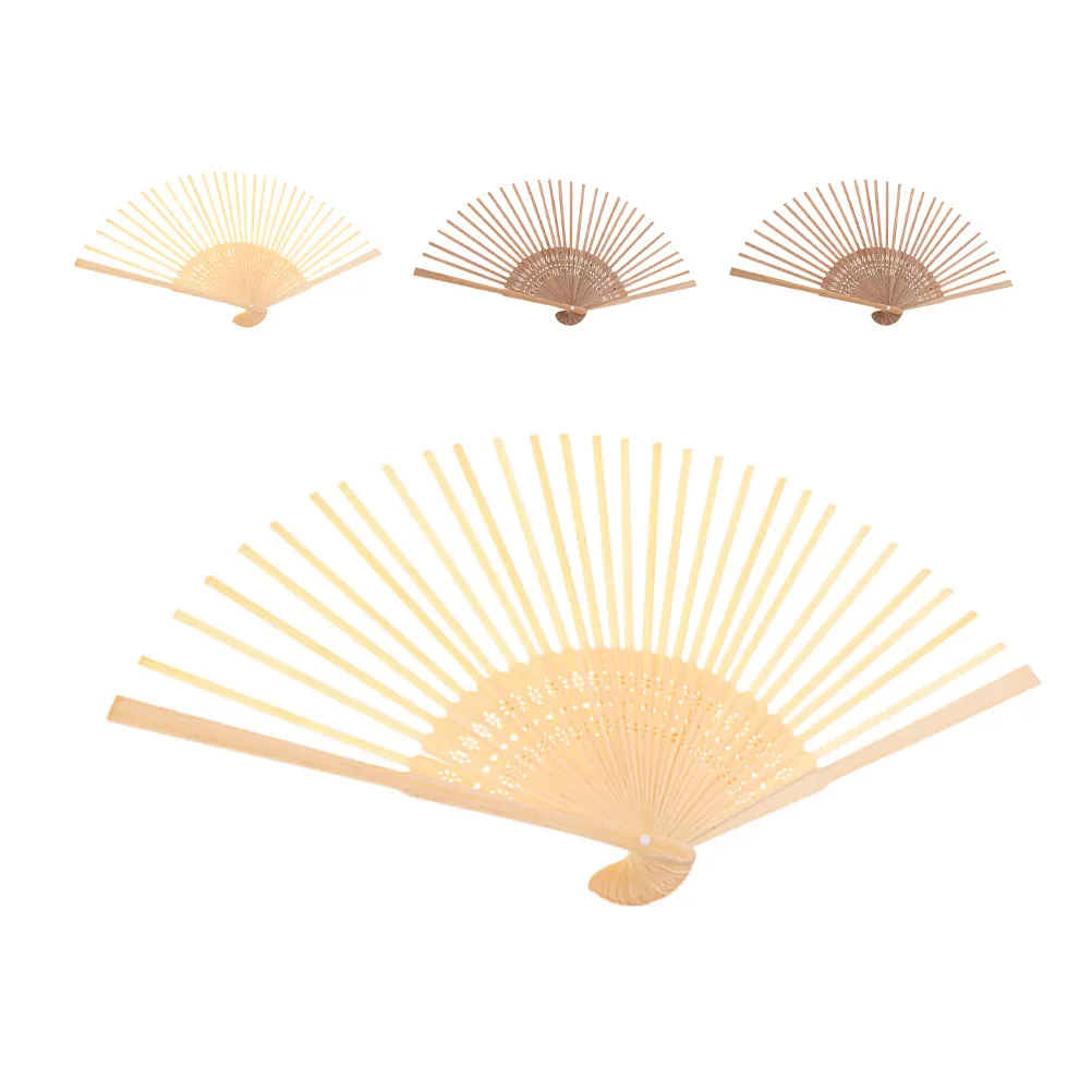 4Pcs Folding Fan Frame Lightweight Handheld Wooden Frame Rib DIY Hand Fan Craft Material for Performances DIY Craft Kit - view 4