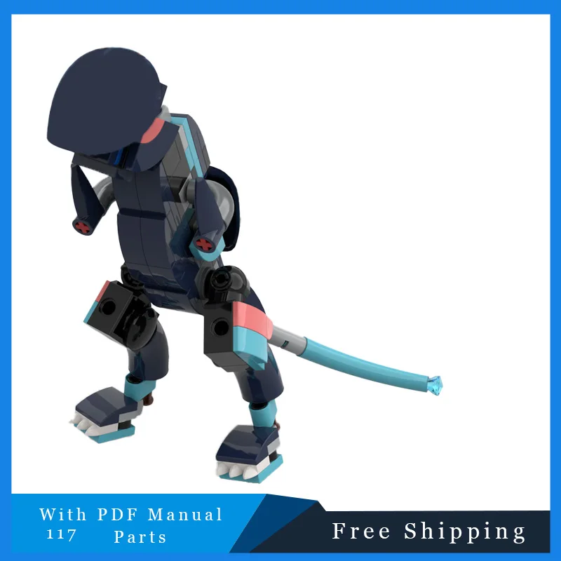 117 PCS MOC Cool Dinosaurs Building Blocks Model Educational Assembly DIY Technical Bricks Toy Set For Boys Festival Gift