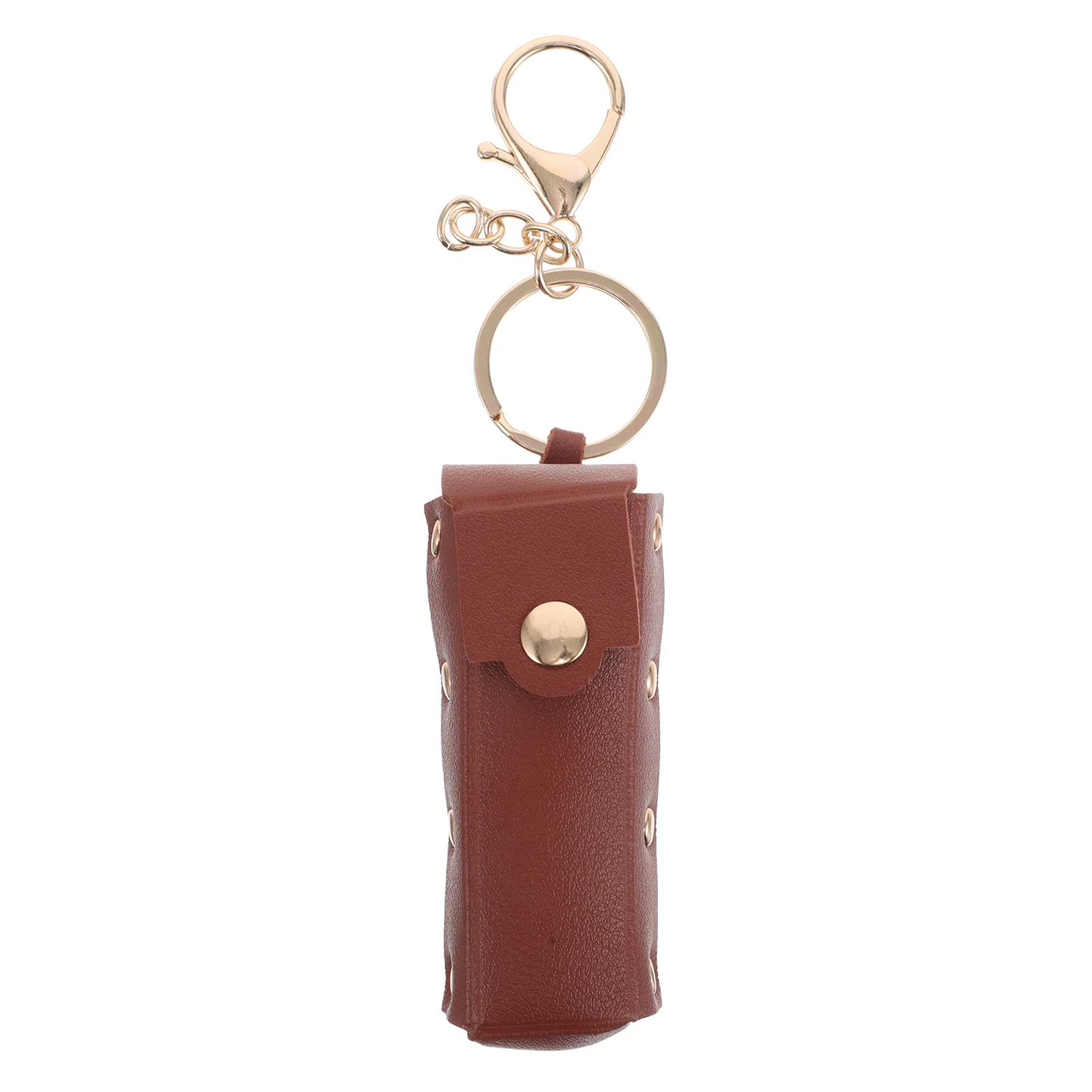 

Portable Lipstick Case Holder Keychain Bag for Purse Brown Lip Gloss ganizer Small Pouch Lip Gloss Bags Travel