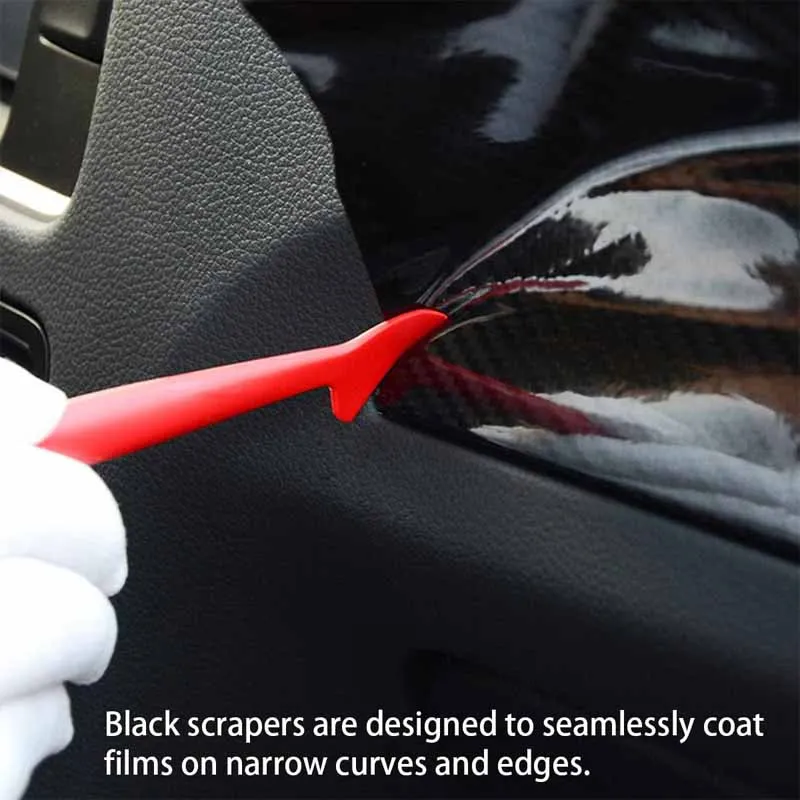 Car Stickers Micro Squeegee Scraper Hardness Wrap Vinyl Tools Car Micro Gasket Squeegee Car Film Wrapping Scraper Accessories