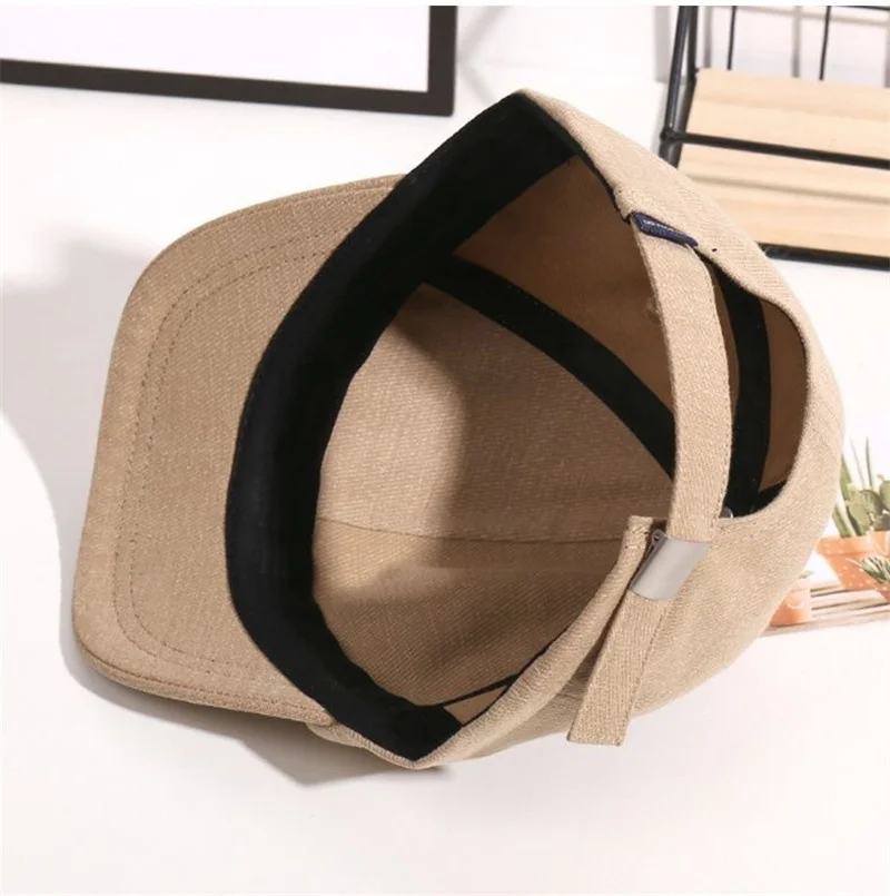 Japanese Style Short Brim Baseball Hat Summer Vintage Peaked Cap Solid Color Outdoor Adjustable Sun Visors Men Hats Trucker Hats