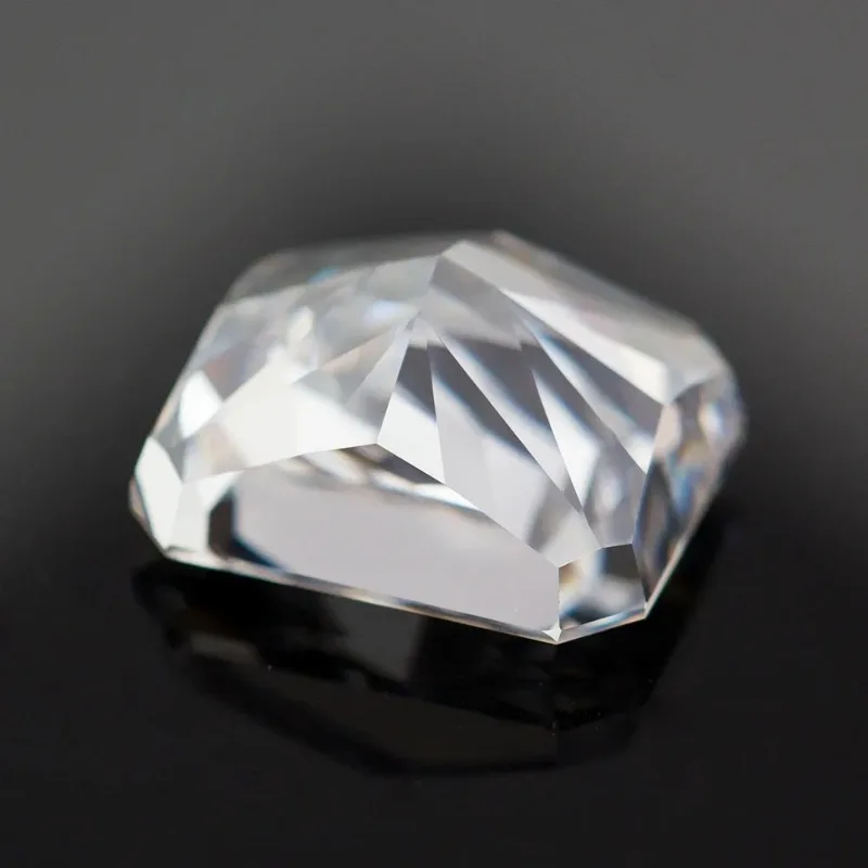 Cubic Zirconia Ice Crushed Cut Radiant Cut Loose Gemstone White Color Synthetic Cubic Zirconia CZ Gemstones DIY Jewelry Making