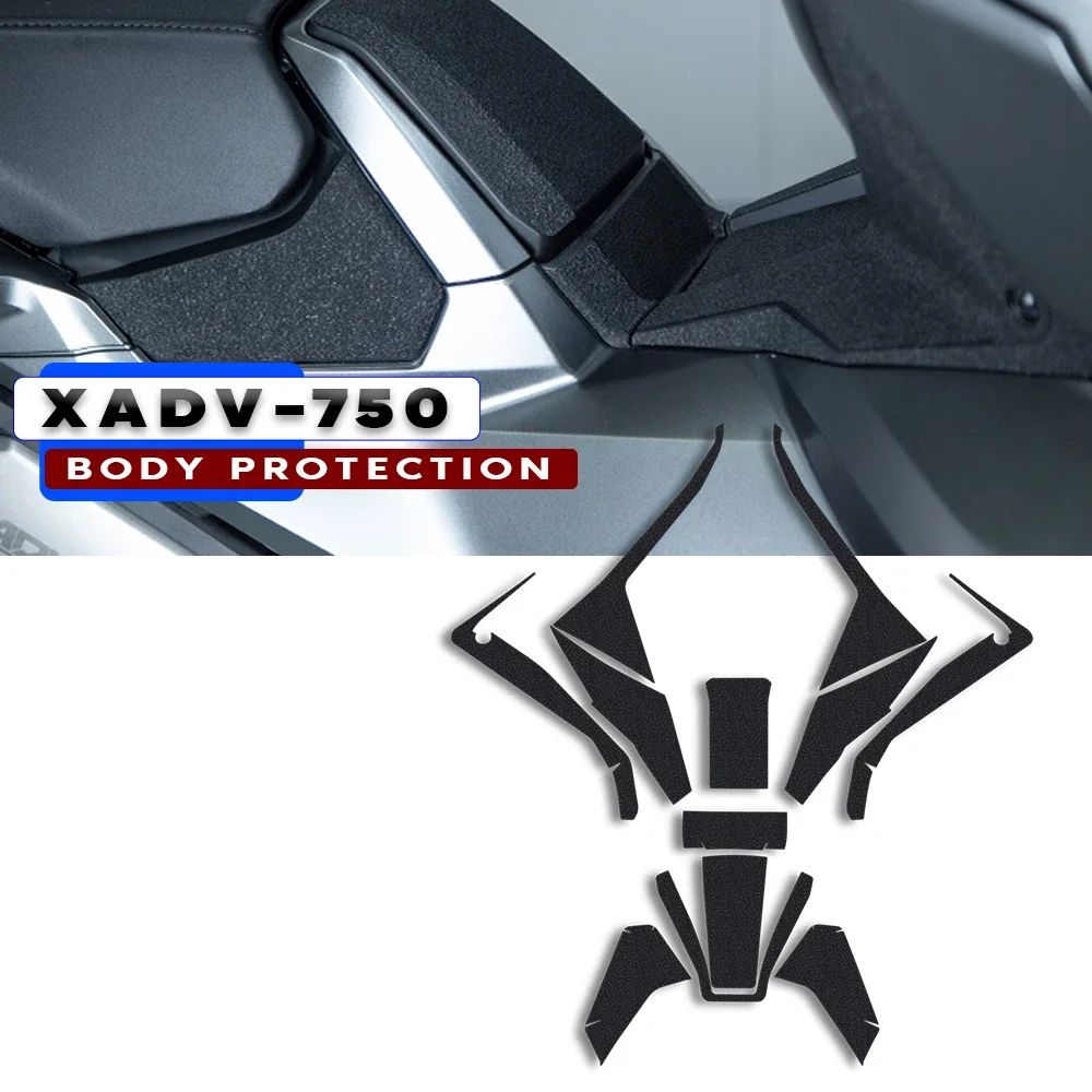 

Для Honda XADV X-ADV 750 XADV 750 2021 2022, утолщенный корпус мотоцикла, устойчивая к царапинам, противоскользящая резиновая защитная наклейка, наклейка