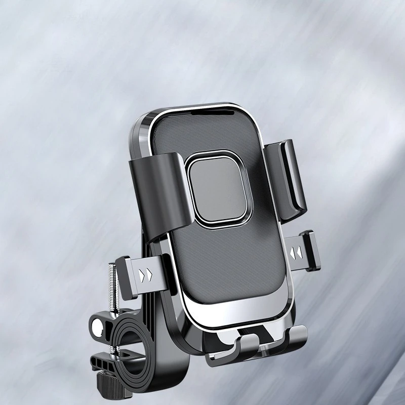 

Takeaway Rider New Motorcycle Mobile Phone Holder Shock-proof Automatic Lock Snap-on Bicycle Battery Car Mobile Phone Holder