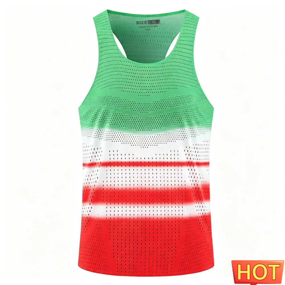 Quick-dry Marathon sport tank top men women's vest men's t-shirts tank tops y2k running Mens sleeveless T-shirt men running vest