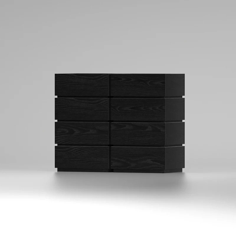 Italian minimalist multi-function advanced stacking bedside table simple bedroom bedside drawer storage creativity