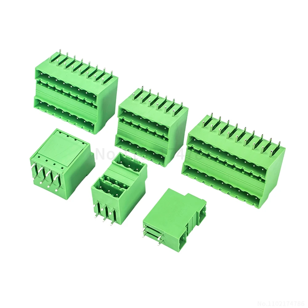 (1 pcs) JM 2EDGRH - 5.08mm double-row socket with bent pins pluggable terminal block double row MDSTB2.5-G1 KF 15EDGRH 5.08