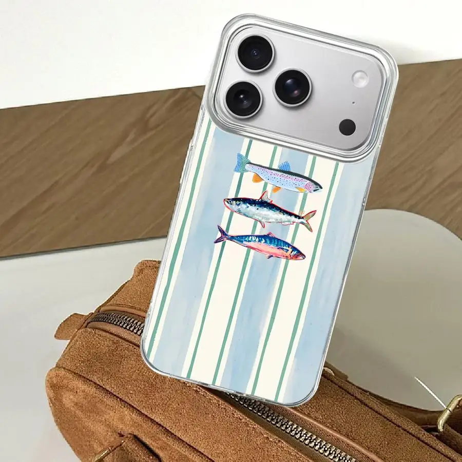 

Soft Cover Phone Case for Apple iPhone 17 15 13 Pro 14 Plus 14 11 12 Air 16e 16 Minimalist Stripe