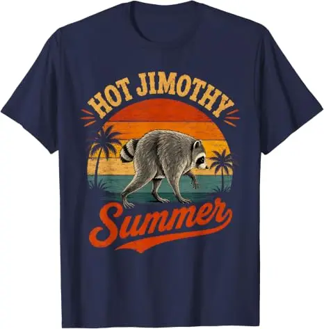 Hot Raccoon Jimothy Summer Viral Raccoon Seattle Lustiges Trash Panda T-Shirt Y2k Vintage Niedliches Tier-Print Grafik-Spruch-T-Shirt Geschenk – Detail 12