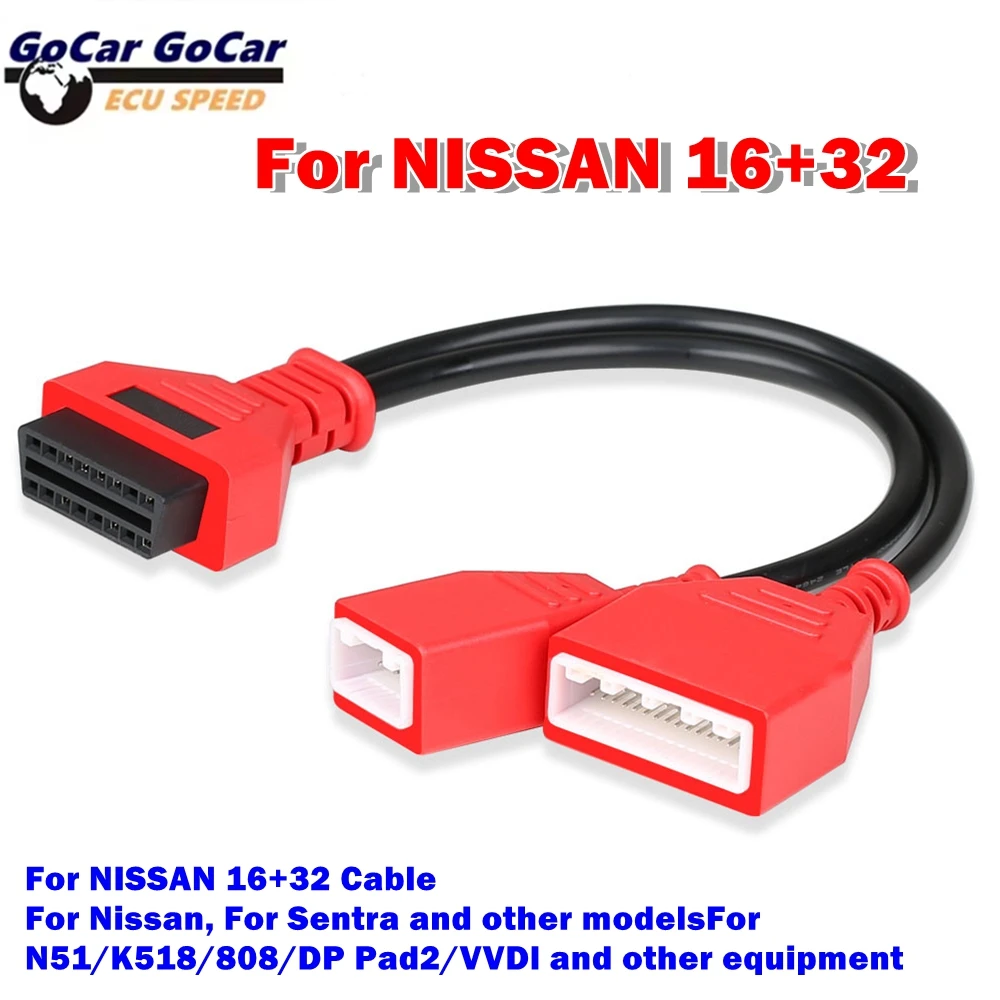 

For Nissan Gateway Adapter for Nissan 16+32 OBD2 16pin Adapter Cable Diagnostic Cable Adding No Need Password Security Gateway